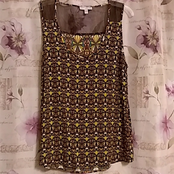 Large cotton on brown sleeveless top - Picture 1 of 5
